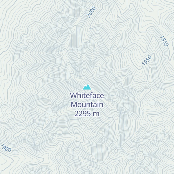 Map of Whiteface Mountain