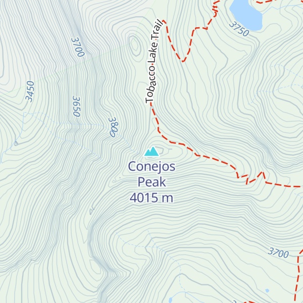 Map of Conejos Peak