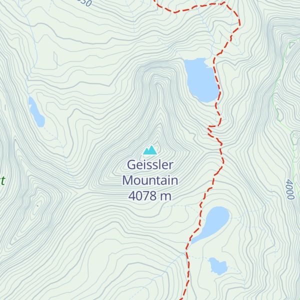 Map of Geissler Mountain