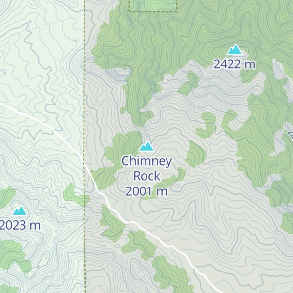 Map of Chimney Rock