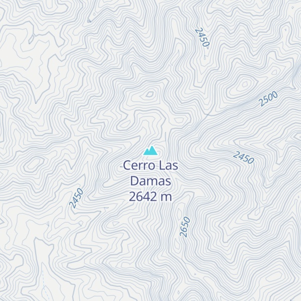 Map of Cerro Las Damas