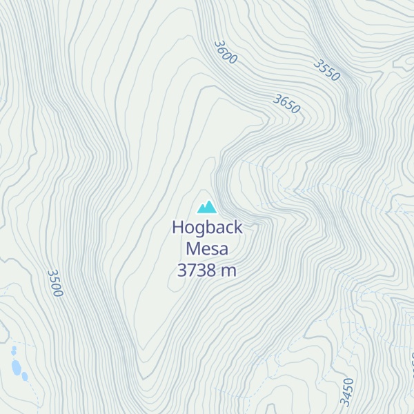Map of Hogback Mesa