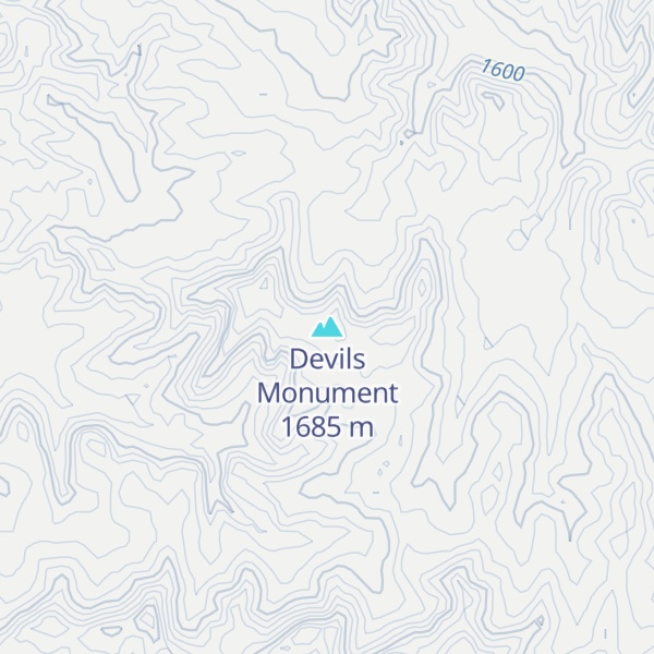 Map of Devils Monument