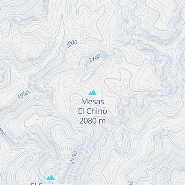 Map of Mesas El Chino
