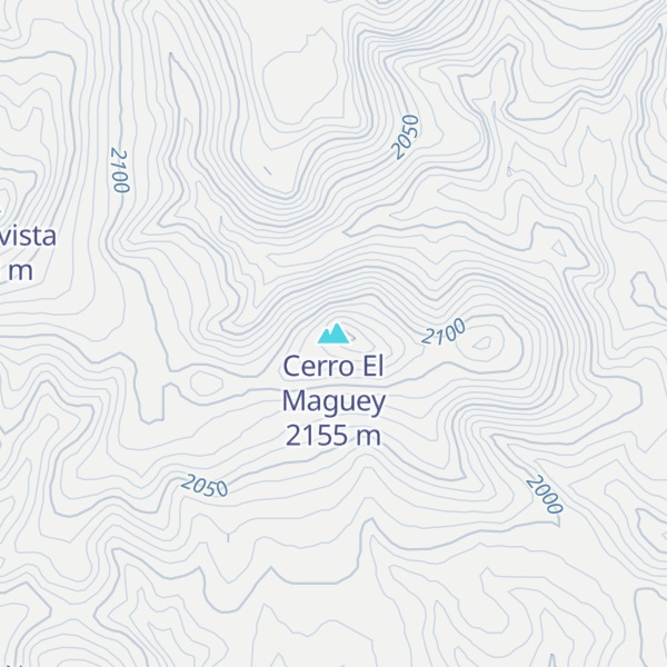 Map of Cerro El Maguey
