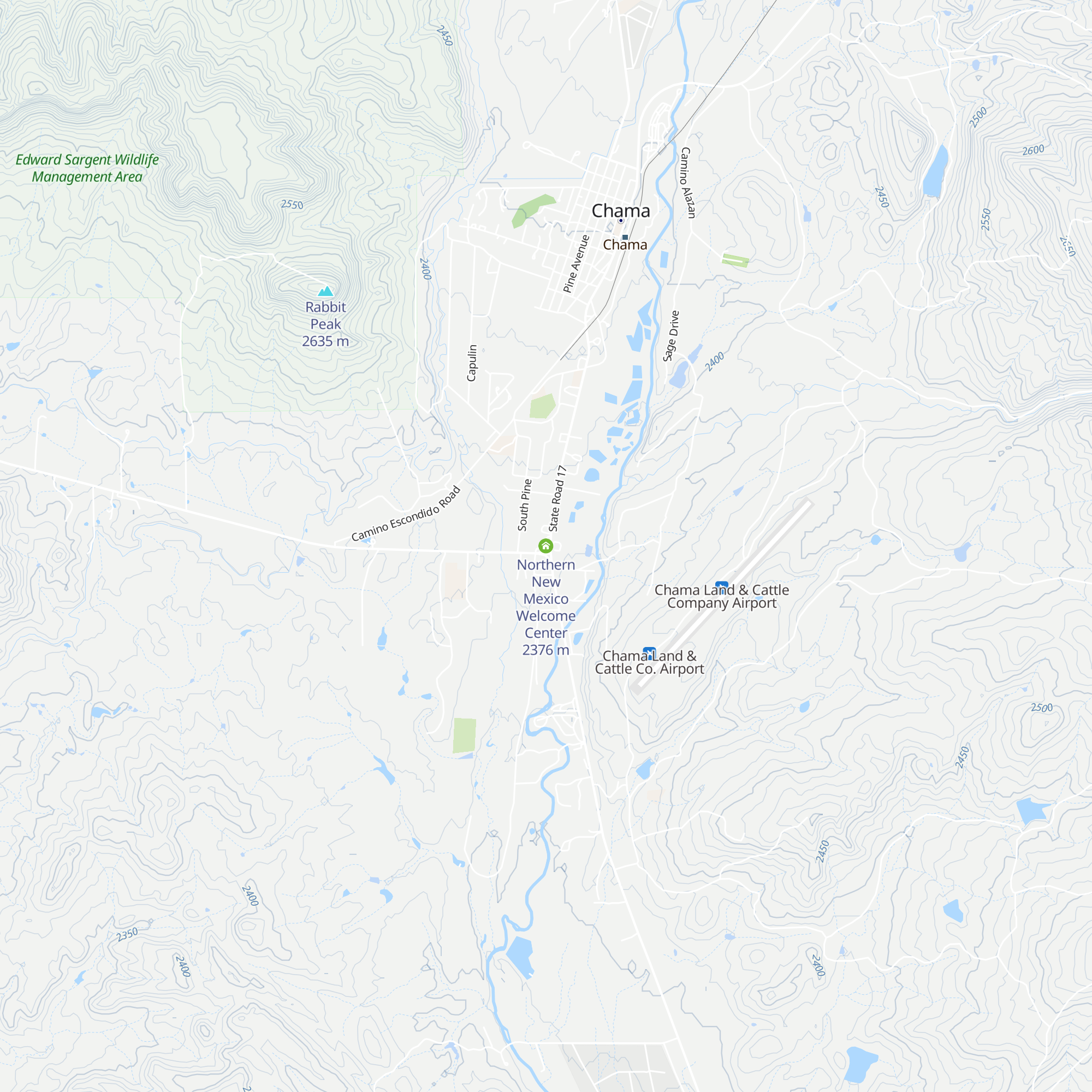 Northern New Mexico Welcome Center map