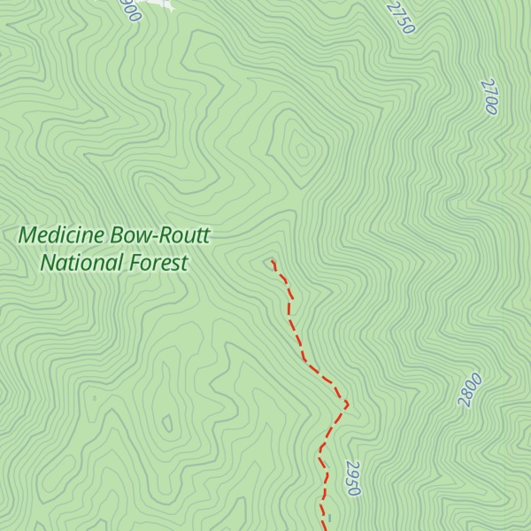 Map of Pennock Mountain