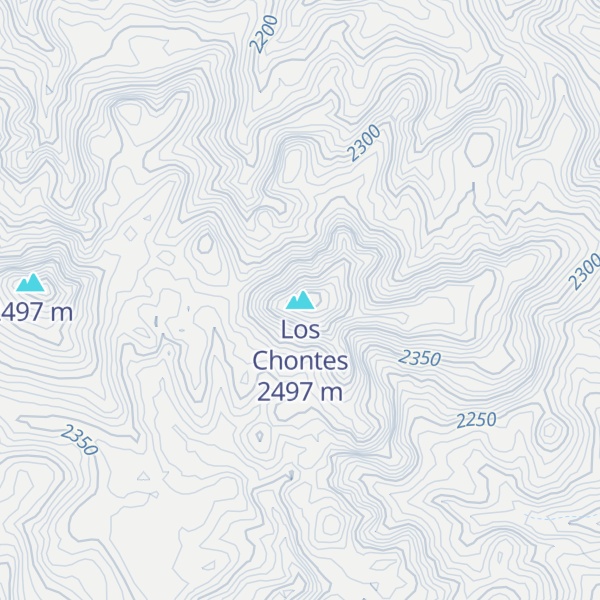 Map of Los Chontes