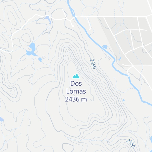 Map of Dos Lomas
