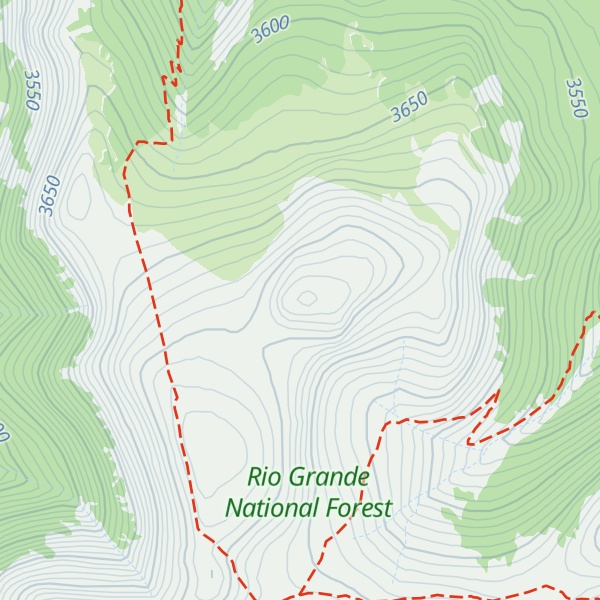 Map of Bowers Peak