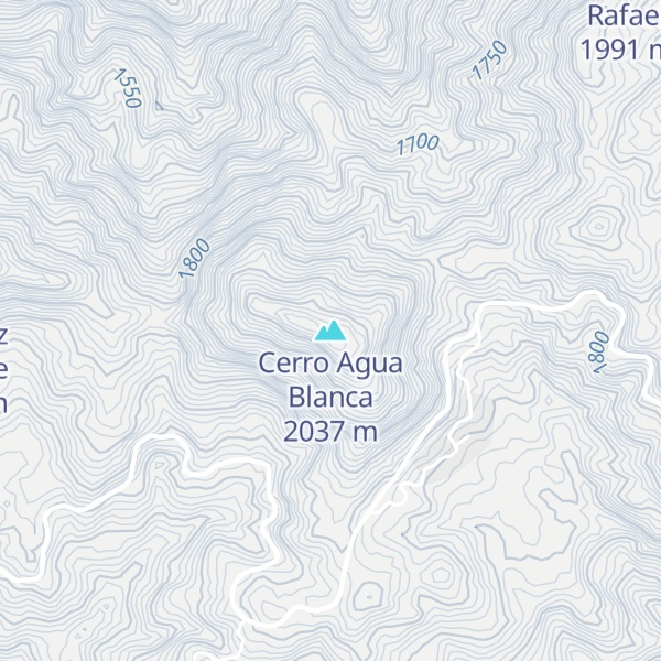 Map of Cerro Agua Blanca
