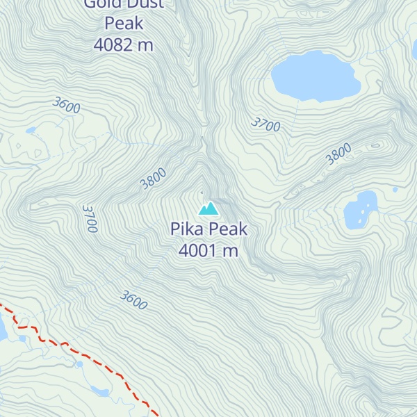 Map of Pika Peak