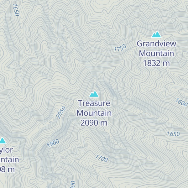 Map of Treasure Mountain