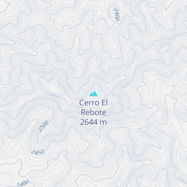 Map of Cerro El Rebote