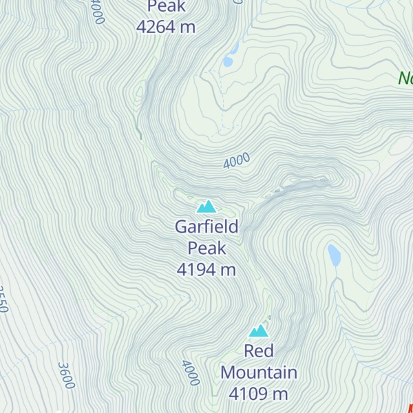 Map of Garfield Peak