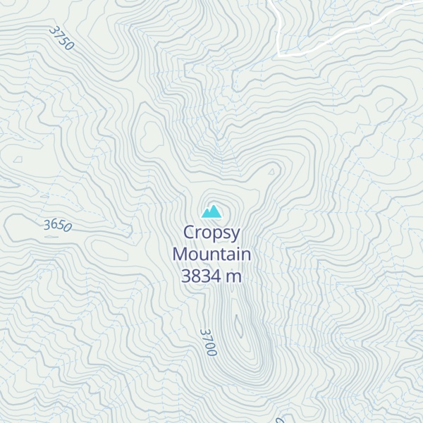 Map of Cropsy Mountain