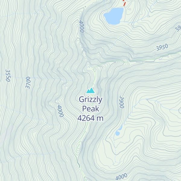 Map of Grizzly Peak