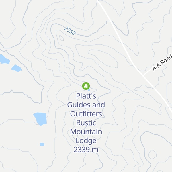 Map of Platt's Guides and Outfitters Rustic Mountain Lodge