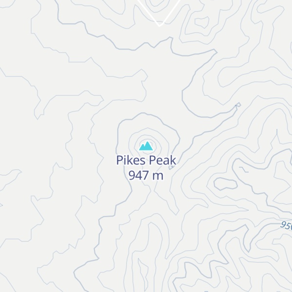 Map of Pikes Peak