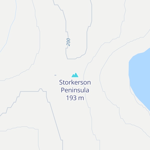 Map of Storkerson Peninsula