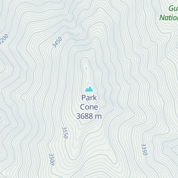 Map of Park Cone