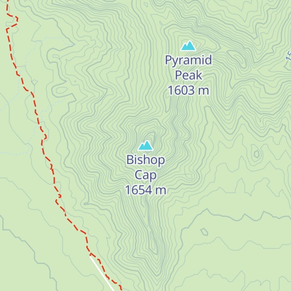 Map of Bishop Cap