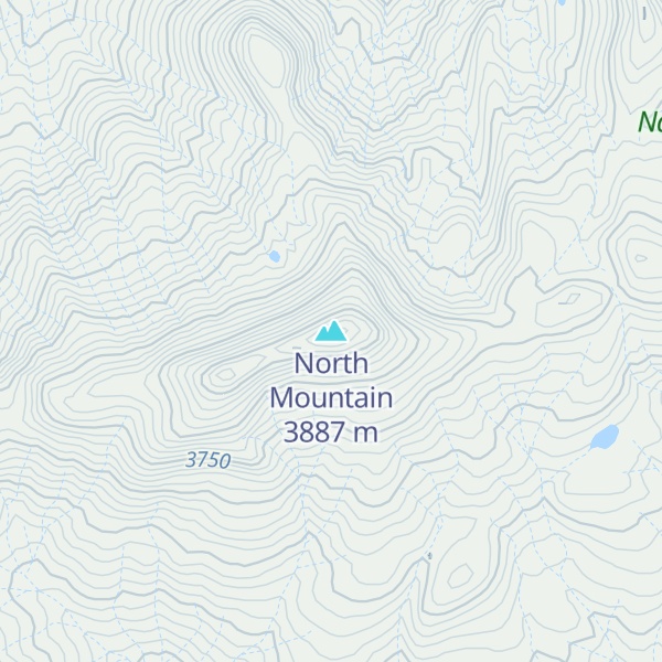 Map of North Mountain