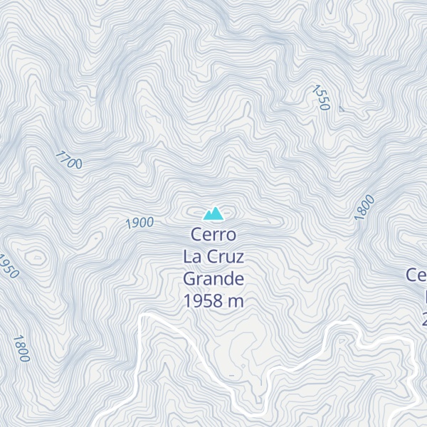 Map of Cerro La Cruz Grande