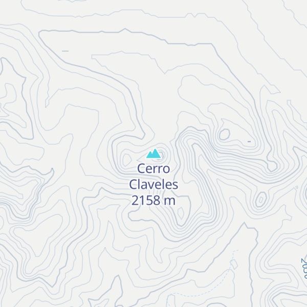 Map of Cerro Claveles