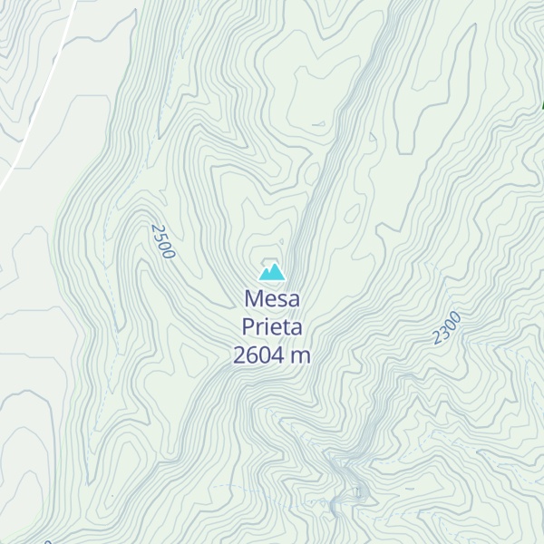 Map of Mesa Prieta