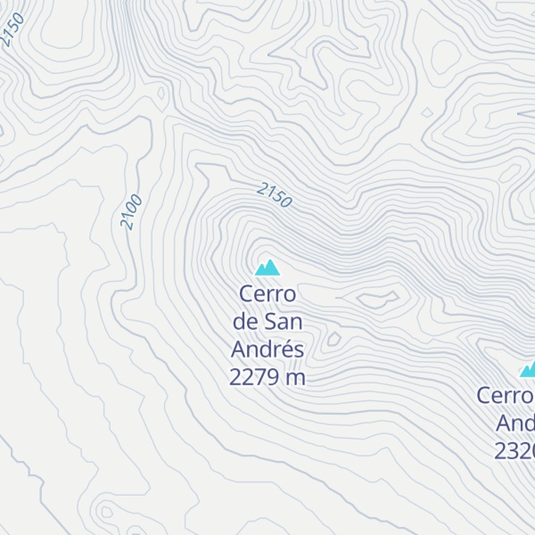 Map of Cerro de San Andrés