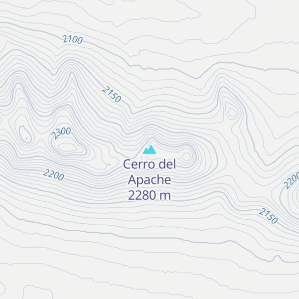 Map of Cerro del Apache