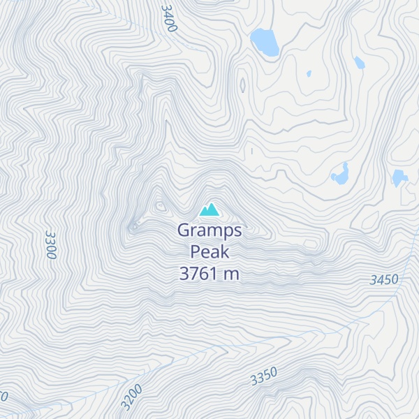 Map of Gramps Peak