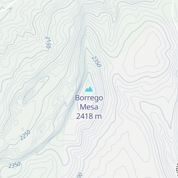 Map of Borrego Mesa
