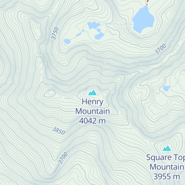 Map of Henry Mountain