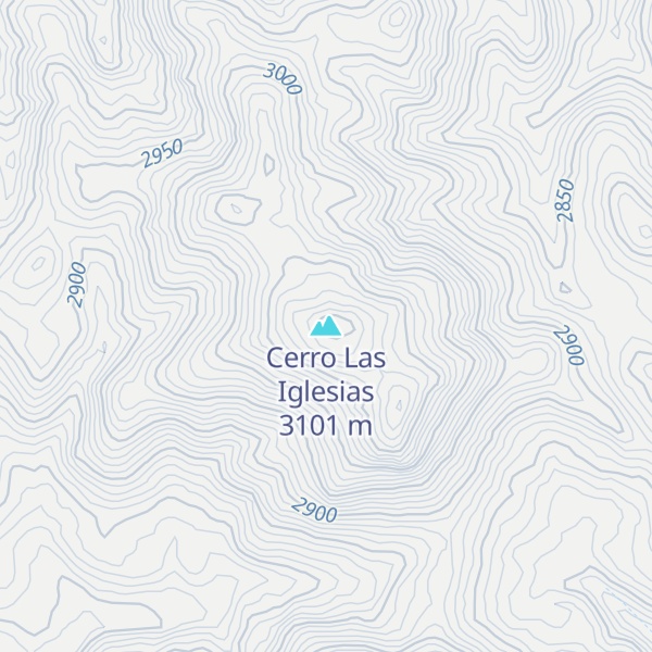 Map of Cerro Las Iglesias