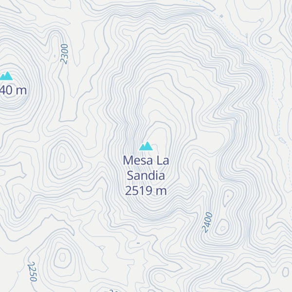 Map of Mesa La Sandia