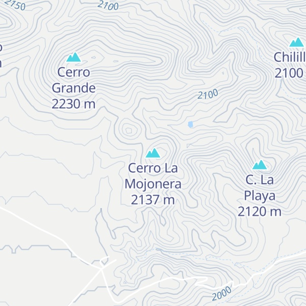 Map of Cerro La Mojonera