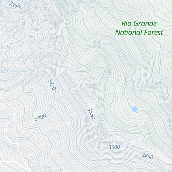 Map of Chama Peak