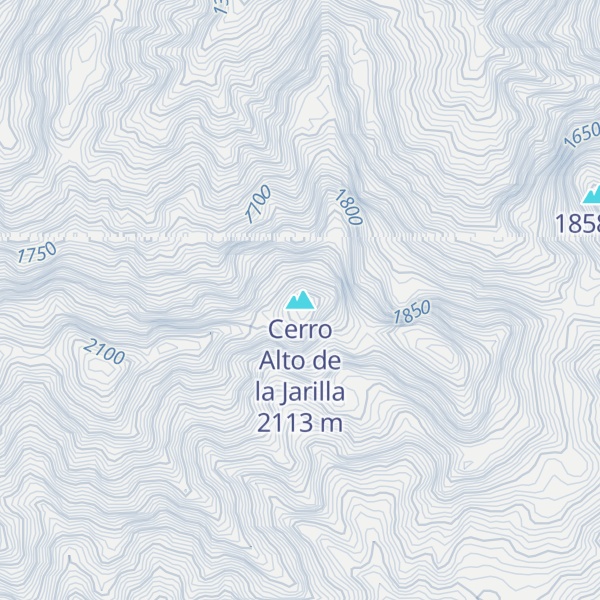 Map of Cerro Alto de la Jarilla