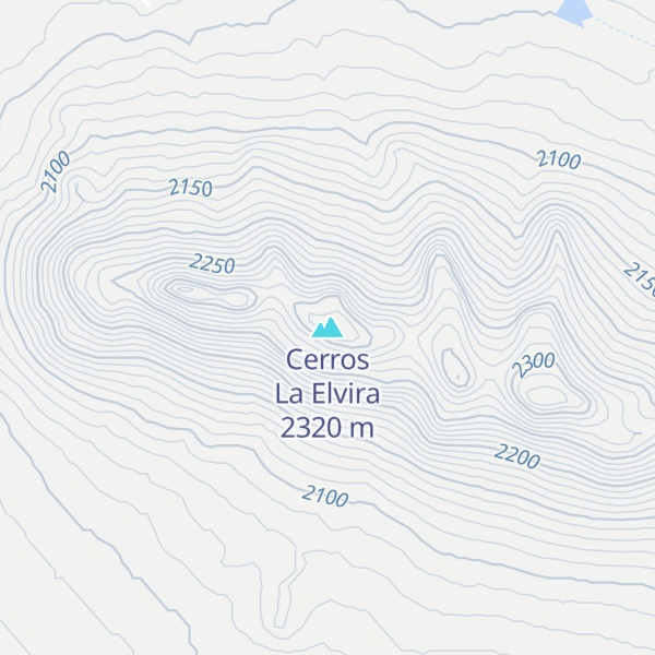 Map of Cerros La Elvira