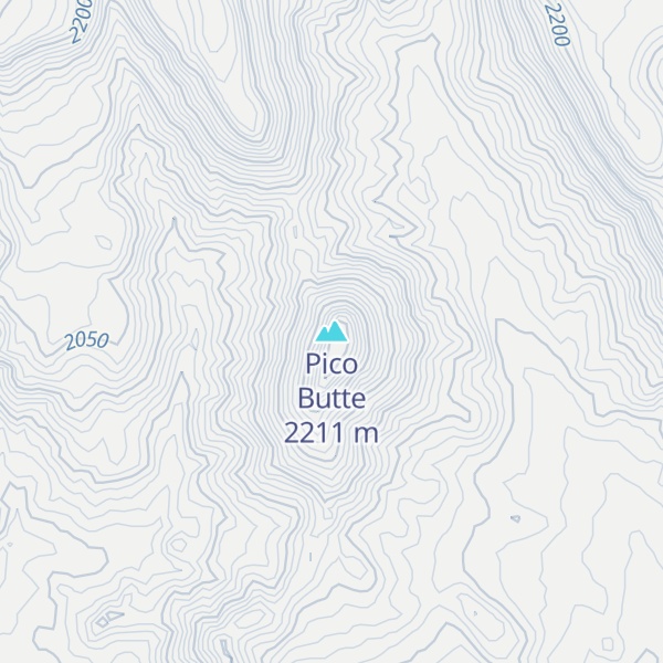 Map of Pico Butte