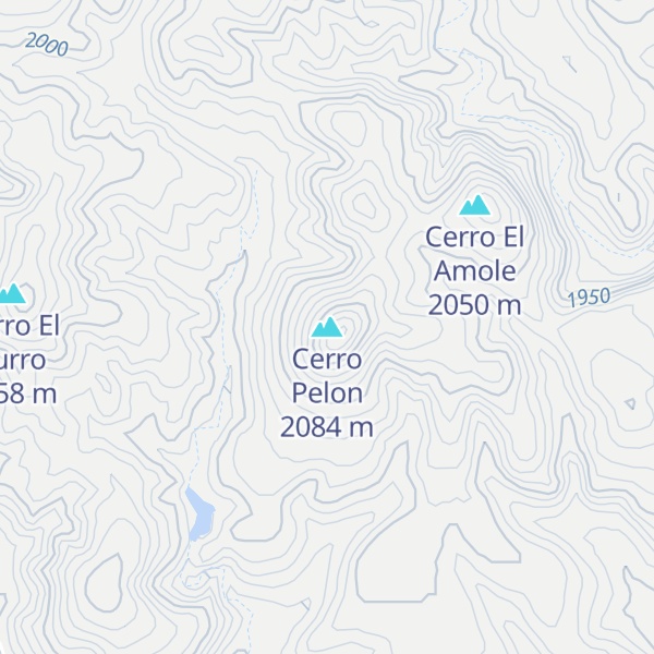 Map of Cerro Pelon
