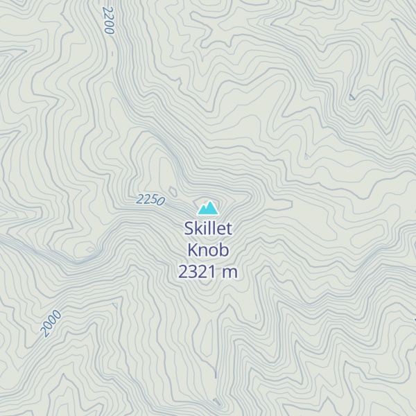 Map of Skillet Knob