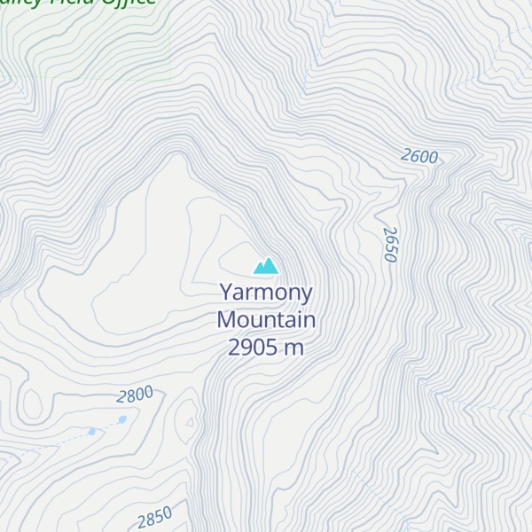 Map of Yarmony Mountain