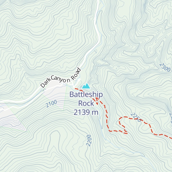 Map of Battleship Rock