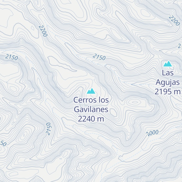 Map of Cerros los Gavilanes