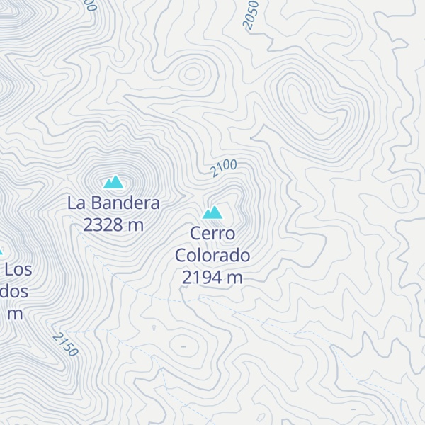 Map of Cerro Colorado