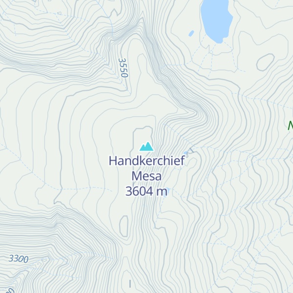 Map of Handkerchief Mesa