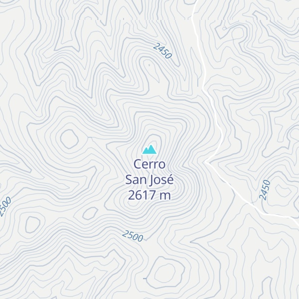 Map of Cerro San José